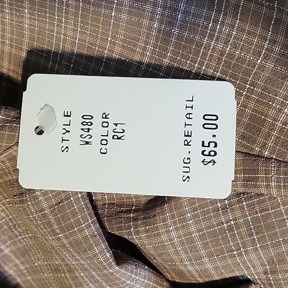 Bette & Court Tan Plaid Pullover 1/2 Zip Elastic Waist Golf Jacket Size S - Picture 11 of 14